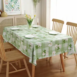 Plastic Tablecloth Household Decoration Pvc Printed Oilcloth Plastic Tablecloth