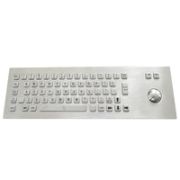 Clavier mécanique de kiosque en métal industriel des clés IP65 65 avec le touchpad ou la boule de commande