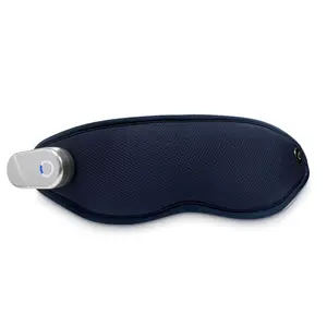 Rechargeable 3D profilé zéro pression chauffé Vibration Eye Sleeping Mask Massager pour les yeux Relax Améliorer le sommeil