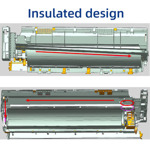 Climatiseur split 24000 Btu alimenté par courant alternatif, à fréquence variable, faible bruit, économie d'énergie, système de refroidissement uniquement pour les foyers et les hôtels - Product Image 2