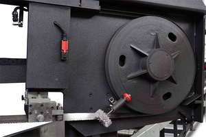 Línea de producción de viga automatizada tipo Y, máquina de sierra de cinta de doble inglete de sujeción hidráulica de alta velocidad - Product Image 6