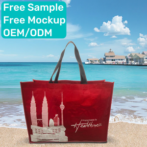 LiShuo Vente en gros Sac tissé PP réutilisable extra large réutilisable Shopping Impression lourde - Product Image 1