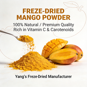 Gefreeze-droogde mangopoeder 100% puur natuurlijk wateroplosbaar fruitpoeder, voedingskwaliteit voor dranken, bakken, voedseladditief, fabriek - Product Image 1