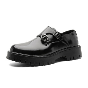 Scarpe da uomo slip-on Spot 1791 New Youth, punta tonda, stile britannico, tacco basso, suola spessa, in PU traspirante, per il tempo libero. - Product Image 5