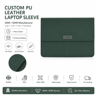 Funda Protectora Delgada Minimalista para Portátil de Cuero PU Personalizada, Funda Ligera Premium para Portátil