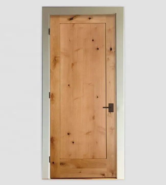 Porta de madeira amarrada estilo agitador americano, portas de sala com pente e cascata