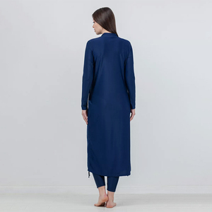 高端面料定制穆斯林泳装长裙泳衣女性布基尼泳装穆斯林 - Product Image 3