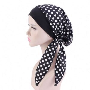 Turbantes de Seda Vintage para Mujer, Gorro con Banda Elástica Ancha, Gorro Multifuncional con Estampado, Gorro para Quimioterapia - Product Image 1