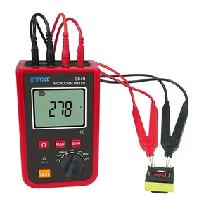 Etcr3640 Precisie 4 Wire Milliohm Meter Klem Aarding Weerstand Tester Klem Meter Voor Transformatoren Wikkelingen