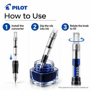 Recarga de Tinta para Plumas Estilográficas, Convertidor Rotatorio de Plástico Transparente <span class=keywords><strong>Pilot</strong></span> CON-40 - Product Image 4