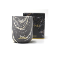 Pot en céramique à motif de marbre populaire bougies parfumées nouvelles décorations pour la maison cadeau de mariage pour les barres de méditation ou les Occasions de Diwali