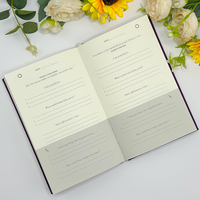 Nouveauté Journal de gratitude violet Journal intime non daté format A5 pour femmes et hommes Guide parfait de pleine conscience Journal de vie pour un cadeau
