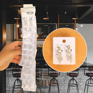 ต่างหูสแตนเลสทรงพืช ดีไซน์เรขาคณิต ของขวัญสำหรับผู้หญิง - Product Image 2