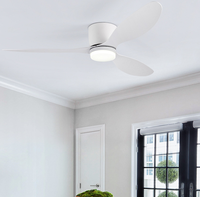Ventilateur de plafond avec lumières, dernier design, 42 pouces, 3 pales en ABS, conversion de fréquence, télécommande