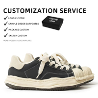 Sneakers Shell Toe Melted avec semelle épaisse en EVA, augmentant la hauteur, semelle souple, noir et blanc, respirantes, en cuir véritable, unisexes