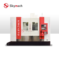 Centre d'usinage vertical CNC VMC1270 avec système de collecte des poussières haute efficacité pour l'usinage des électrodes en graphite