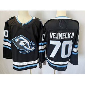 Maglia da Hockey su Ghiaccio Personalizzata per Giovani, Blu Chiaro, in Poliestere Sublimato, Stile Reversibile con Strisce per Abbigliamento Sportivo di Squadra - Product Image 4