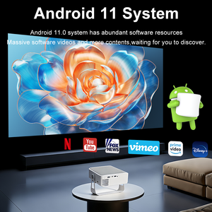 Портативный мини-проектор с подставкой и сумкой, Android-проектор 4K, мини-проектор Full HD, декодирование 4K 1080P, мини-видеопроектор - Product Image 4