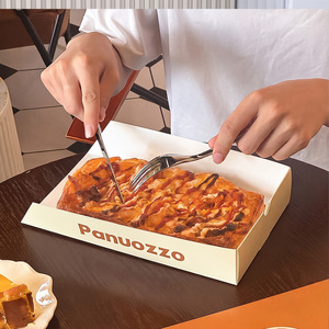 Boîte alimentaire en carton <span class=keywords><strong>blanc</strong></span> jetable, biodégradable, écologique, recyclable, personnalisée, pour sandwichs, frites, pizzas - Product Image 4