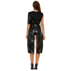 Fête d'Halloween Noir <span class=keywords><strong>Mort</strong></span> Sexy Long Manteau <span class=keywords><strong>De</strong></span> Fourrure Club Robe <span class=keywords><strong>De</strong></span> Danse - Product Image 3