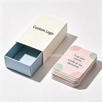 Cartes d'affirmation personnalisées avec citations inspirantes, design OEM, papier mat, soins personnels, méditation, soulagement de l'anxiété