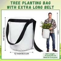 Sac de plantation en PVC avec bretelles, capacité de 5 gallons, panier de repiquage pour semis, conception filtrante durable, jardinage écologique