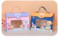 Boîtes cadeaux de douche de bébé emballage sac cadeau en papier chocolat avec boîte à bonbons design dessin animé pour le festival des faveurs de naissance et des cadeaux