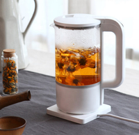 Bouilloire électrique 1.2L avec CE/CB/LFGB Design unique Ménage Verre électrique sans fil Machine à verre personnalisée Théière en verre 1000