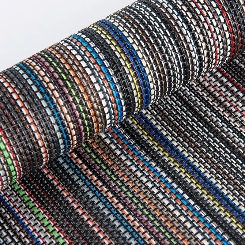 PVC Gia Cố Polyester Tráng Teslin Lưới Vải Cho Đồ Nội Thất Ngoài Trời
