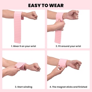 Bracelets magnétiques lestés pour chevilles, pour femmes et hommes, lot de 2, <span class=keywords><strong>poids</strong></span> réglables pour poignets, pour Pilates, Yoga, entraînement et usage quotidien - Product Image 5