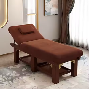 Lit de massage haut de gamme en bois massif avec fonctionnalités de massage multifonctionnel et de thérapie de réglage osseux de médecine traditionnelle chinoise - Product Image 5