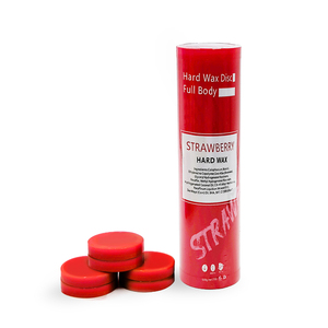 Cera Depilatoria Dura Profumata alla Fragola 500g in Disco PVC, Fragranza Dolce per Depilazione Delicata su Pelle Sensibile, per Casa o Salone - Product Image 1