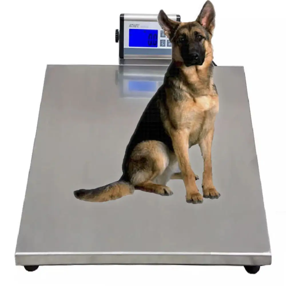 75kg 150kg 200kg300kgステンレス鋼獣医ペットスケール電子犬動物体重計液晶ディスプレイインジケーター付き