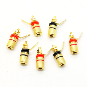 Fabrika outlet altın kaplama muz jack konnektörü ses hoparlör <span class=keywords><strong>terminal</strong></span> konnektörü bağlama sonrası adaptörü - Product Image 6