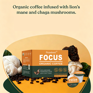 Cápsulas <span class=keywords><strong>de</strong></span> Café Orgánico OEM con Melena <span class=keywords><strong>de</strong></span> León, Reciclables, Sin Azúcar, con Yacon Prebiótico, Funcionales, para Concentración y Energía - Product Image 4