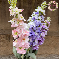 Nouvelle Arrivée 2026 – Fleur Artificielle de Delphinium en Soie Blanche pour Décoration Maison et Mariage
