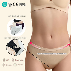 Hygieia Sous-vêtements menstruels personnalisés pour femmes 60ML Fuites abondantes Bragas Menstruales Coton Anti-fuite Culottes menstruelles - Product Image 2