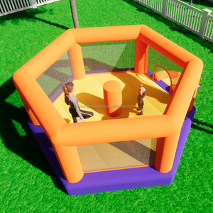 Oxford vải Vật liệu thuận tiện và đơn giản hình lục giác lồng trẻ em <span class=keywords><strong>Inflatable</strong></span> lâu đài - Product Image 5