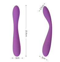 Vibrateur G-spot silencieux, minimaliste et écologique pour femmes, stimulateur en silicone courbé élégant, étanche IPX7, rechargeable, pour adultes.