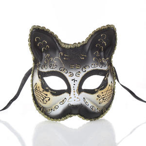 Großhandel Hochwertige <span class=keywords><strong>Halloween</strong></span>- und Weihnachts-Maskenball-Masken Halbe Gesichtsmaske Katzenmaske für Kostümbälle, Aufführungen und Festivals - Product Image 6
