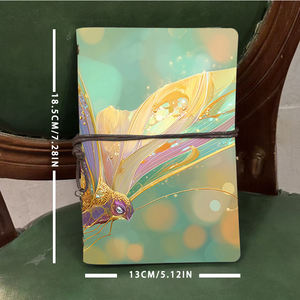 Bloc-notes A6 80 feuilles idéal pour les résumés de lecture et les contours de dissertation des étudiants en littérature anglaise avec papillon coloré avec - Product Image 4