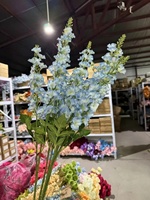 CM-TH812 Fleurs artificielles en soie de haute qualité Delphinium vertes pour mariage, fête, décoration de la maison, arrangement floral