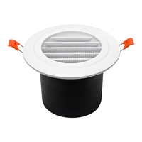 Nouvelle grille d'aération ronde en ABS à clipser, sortie d'air frais et grille d'évacuation pour la ventilation des conduits de climatisation centrale