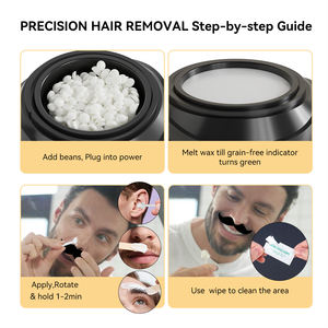 Kit de Máquina de Depilación Inalámbrica 2 en 1 Directo de Fábrica, Temperatura Constante sin Conexión a la Red por 30 Minutos para Depilación Facial y de Manos - Product Image 5