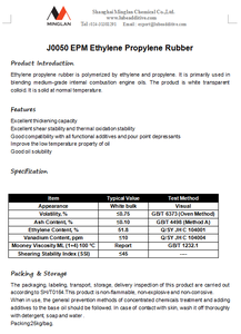 Prix usine J 0050 EPDM/EPM améliorant l'indice de viscosité Caoutchouc Éthylène-Propylène - Product Image 2