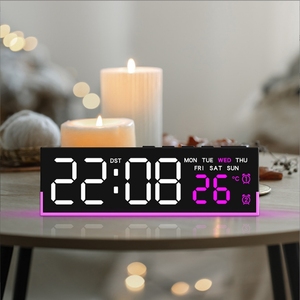 Wholesale Lumina Modern Design Style Night Light Alarm <strong>Clock</strong> New Multi-Functional LED Display Digital <strong>Clocks</strong> - Product Image 3