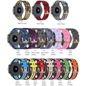 Correa de nailon tejida para reloj <span class=keywords><strong>Huawei</strong></span> <span class=keywords><strong>GT</strong></span> <span class=keywords><strong>46mm</strong></span>/<span class=keywords><strong>3</strong></span> <span class=keywords><strong>Pro</strong></span>/Runner, correa para reloj inteligente con hebilla de acero inoxidable, resistente al agua y duradera - Product Image 2