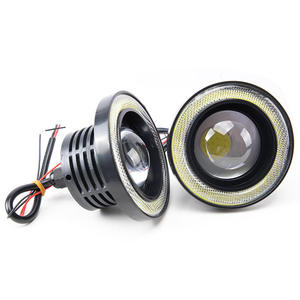 ไฟเดย์ไลท์ DRL สว่างพิเศษ 12V ขนาด 2.5 นิ้ว 3 นิ้ว 3.5 นิ้ว (64 มม. 76 มม. 89 มม.) แบบ COB LED Angel Eyes สำหรับรถยนต์และมอเตอร์ไซค์ - Product Image 2