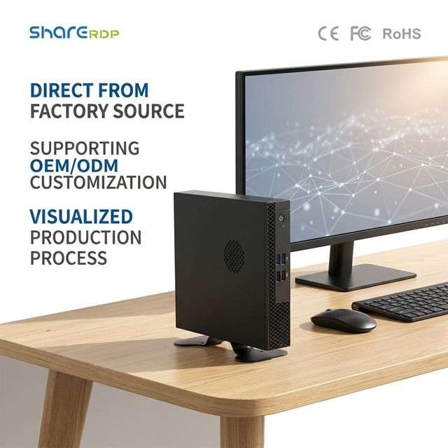 Sharerdp Custom Mini PC 11th Gen 1115G4/1135G7 Core I3 I5 I7 I9 Cloud Terminal Mini Desktop Office Computer for Business Use