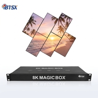 Procesador de Video Wall HDMI 1 Entrada 6 Salidas, Rotación Libre del Ángulo de Pantalla, Disposición de Pantalla Irregular, Reproducción Simultánea de Video e Imagen